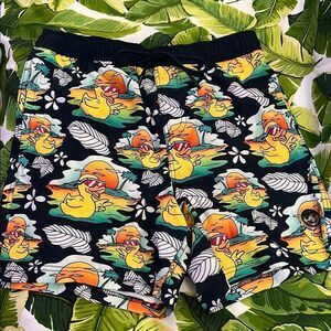 Neff Men's Swim Board Shorts - Duck Print Size Large